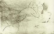 Amedeo Modigliani Reclining nude painting